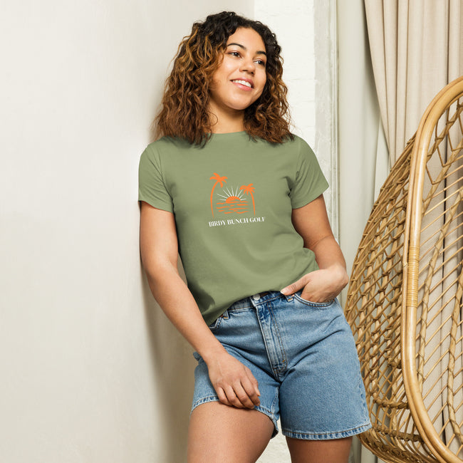 Palms and Sun Women’s high-waisted t-shirt